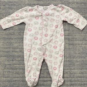 Kissy Kissy Pink Sheep Footie Pajamas Size 9 Months